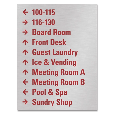 10-Line Directional Sign