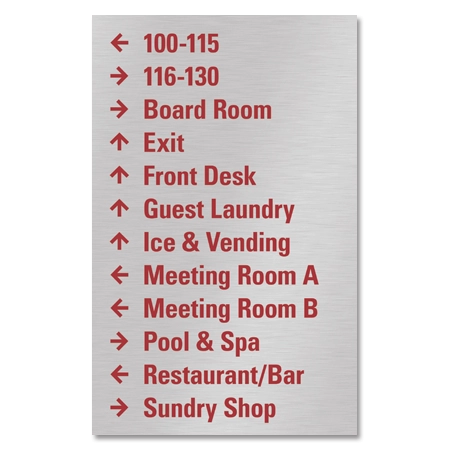 12-Line Directional Sign
