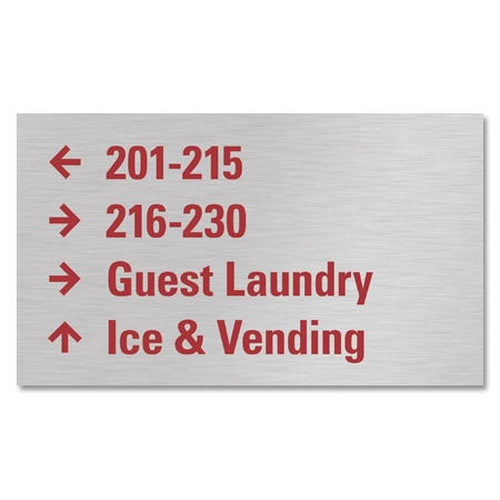 4-Line Directional Sign