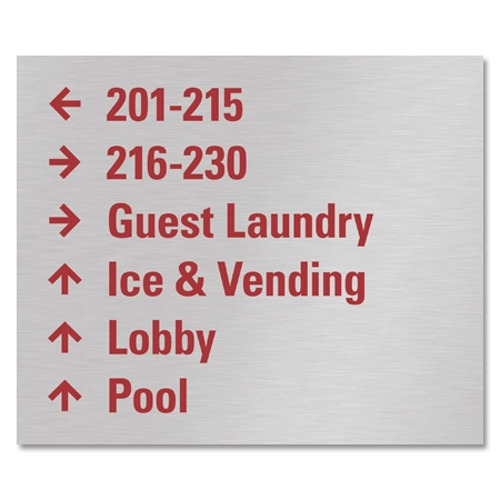 6-Line Directional Sign