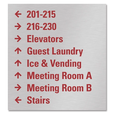 8-Line Directional Sign
