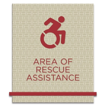 Area of Rescue Assistance Sign - NYC Compliant