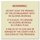Colorado Alcohol Fine Warning Sign