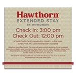 Debit Card Sign w/Time