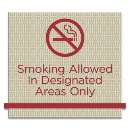 Designated Smoking Areas Sign
