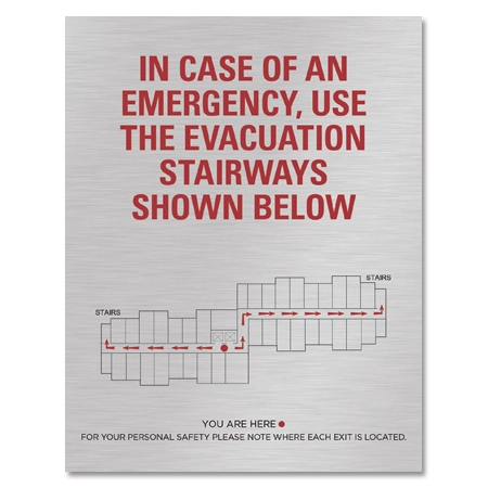 Elevator Evacuation Map (Evacuation Stairways)