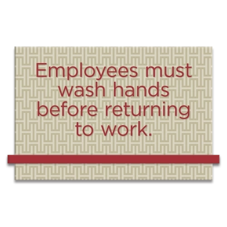 Employees Must Wash Hands Sign