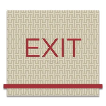 "Exit" Egress Sign - CA Compliant