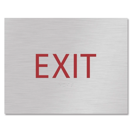"Exit" Egress Sign - CA Compliant