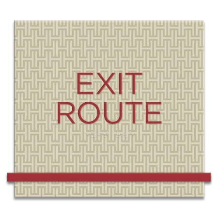 "Exit Route" Egress Sign - CA Compliant