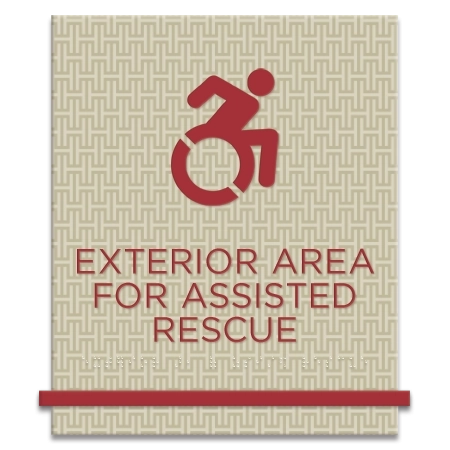 Exterior Area for Assisted Rescue - Dynamic ISA Symbol