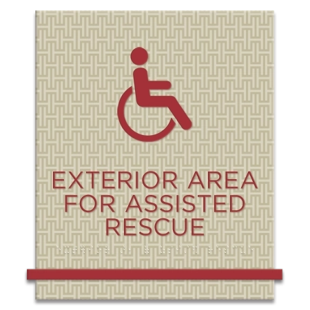 Exterior Area for Assisted Rescue- ISA Symbol