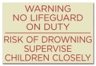 Georgia No Lifeguard On Duty Sign