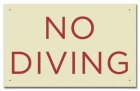 Idaho No Diving Sign