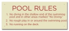 Iowa Pool Rules Sign