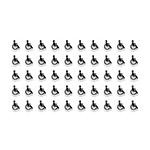 ISA Symbol Vinyl Decal - 50 Pack
