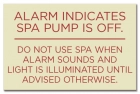 ISPSC Spa and Hot Tub Alarm Sign