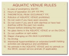 MAHC Aquatic Venue Rules Sign