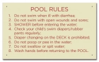 MAHC Pool Hygiene Rules Sign