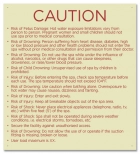 Maryland Spa Safety Rules Sign
