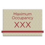 Maximum Occupancy Sign