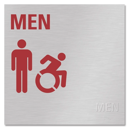 Men Sign w/Male & Dynamic ISA Symbols