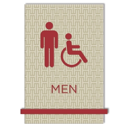 Men Sign w/Male & ISA Symbols