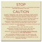 Mobile County, Alabama Spa Safety Rules Sign