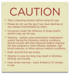 Montana Spa Rules Sign