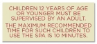 Nevada Children Under 12 Spa Rules Sign