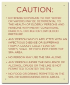 Nevada Spa Rules Sign