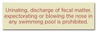 New York Pool Pollution Prohibited Sign