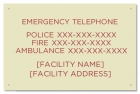 Ontario Canada Emergency Phone Sign