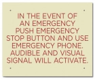 Ontario Canada Emergency Stop Button Sign