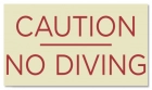 Ontario Canada No Diving Sign
