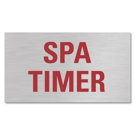Spa Timer Sign