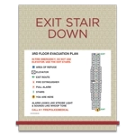 Standard Stairway Evacuation Plans - CA Compliant