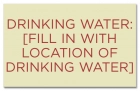 Texas Drinking Water Location Sign