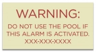 Utah Alarm Warning Sign