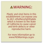 Warning Sign: Plastic and Vinyl