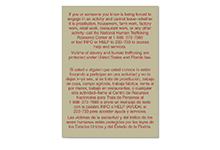 Human Trafficking Signs
