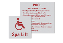 Pool/Spa Signs