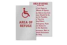 Area of Refuge Signs