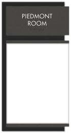 2-Line Common Room Sign w/Window (Vertical)