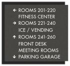 8-Line Directional Sign