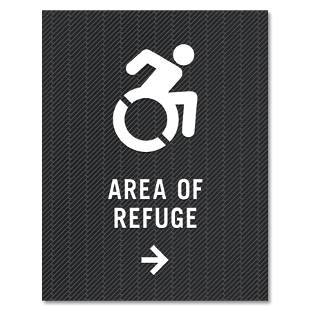 Accessible Direction Sign - Dynamic ISA Symbol