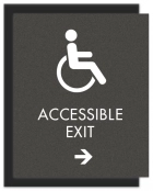 Accessible Direction Sign w/ ISA