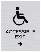 Accessible Direction Sign w/ ISA