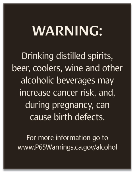 Alcohol Warning Sign: Pregnancy and Birth Defects