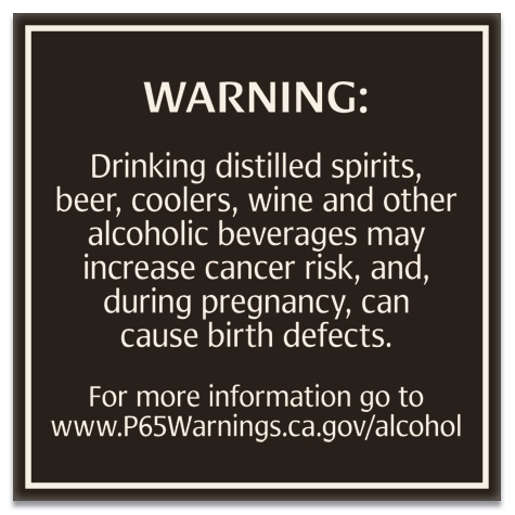 Alcohol Warning Sign: Pregnancy and Birth Defects